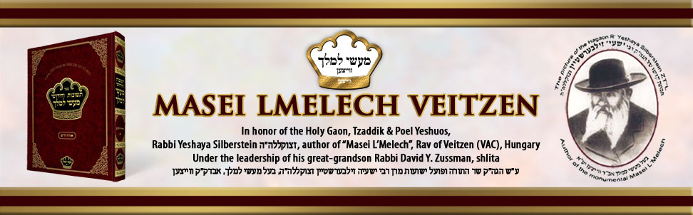Masei L'Melech Veitzen